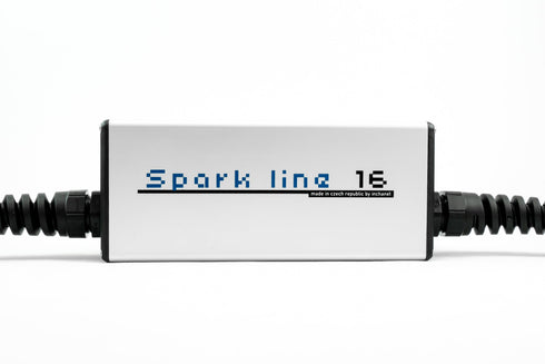 SPARK Line 16 — Schuko / CEE til type 2 — justerbar ladekabel 6/10/13/16A — 1-fas — 3,6 kW
