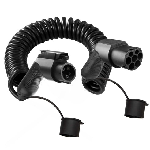 EBG — Type 2 til type 1 spiralkabel — 32A/1-fas — 7,4 kW