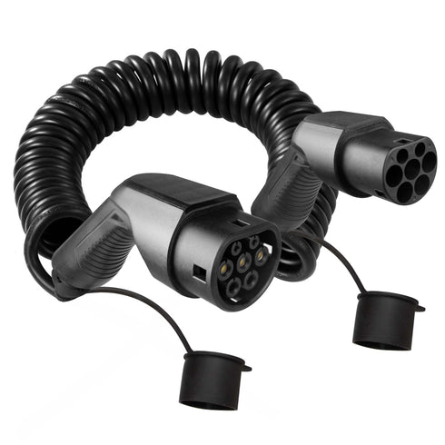 EBG — Type 2 til type 2 spiralkabel — 32A/1-fas — 7,4 kW