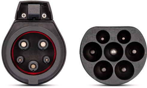 EBG — Type 2 til type 1 spiralkabel — 32A/1-fas — 7,4 kW