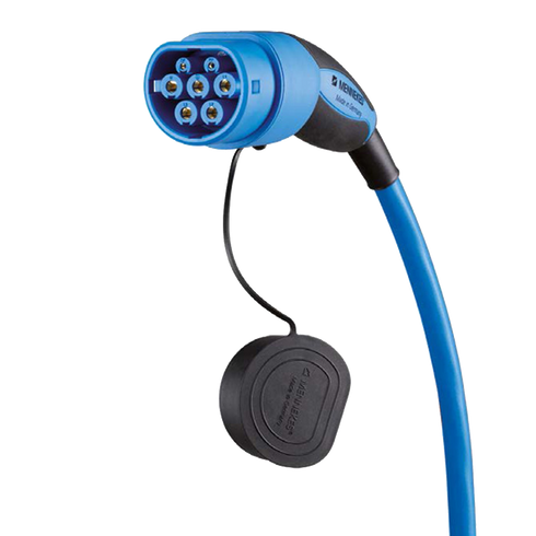 Mennekes® — Schuko til type 2 ladekabel — 10A / 1-fas — 2,3 kW