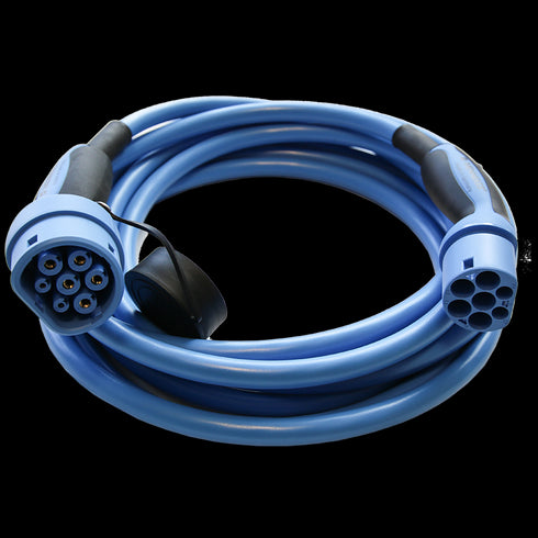 Mennekes® — Typ 2 till typ 2 laddkabel — 20A/1-fas — 4,6 kW