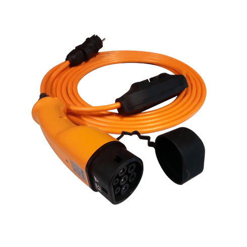 METRON Voltorb — Schuko / Blå CEE til type 2 — justerbar ladekabel 6A/8A/10A/13A/16A — 1-fas — 3,7 kW