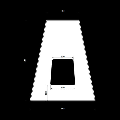 Norgesfundament — Stålfundament til ladestolper / ladesøyle — 500 mm — C/C 160 mm