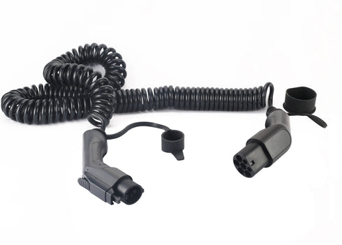 EBG — Type 2 til type 1 spiralkabel — 32A/1-fas — 7,4 kW