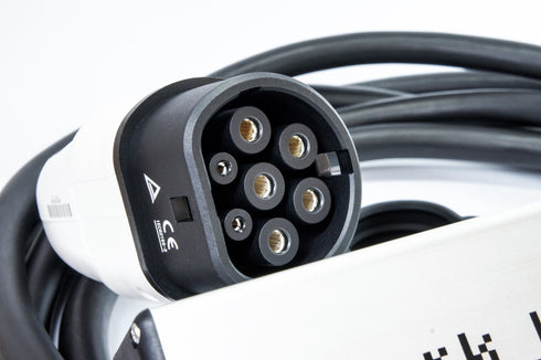 SPARK Red 32 — Rød CEE til type 2 — justerbar ladekabel 6A-32A — 32A / 3-fas — 22 kW