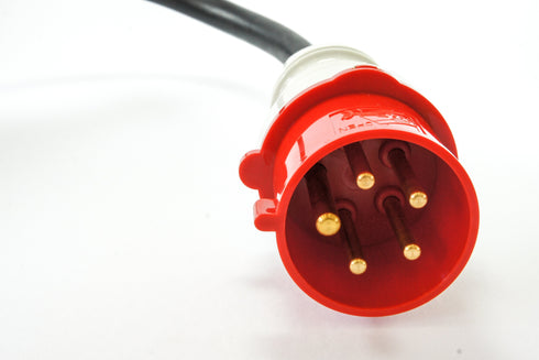 SPARK Red 32 — Rød CEE til type 2 — justerbar ladekabel 6A-32A — 32A / 3-fas — 22 kW