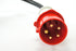 SPARK Red 32 — Rød CEE til type 2 — justerbar ladekabel 6A-32A — 32A / 3-fas — 22 kW