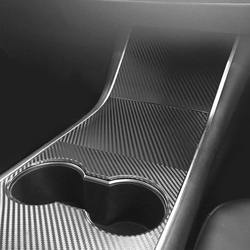 TSLA Folie for TM3 — Folie for midtkonsoll / center console til Tesla Model 3