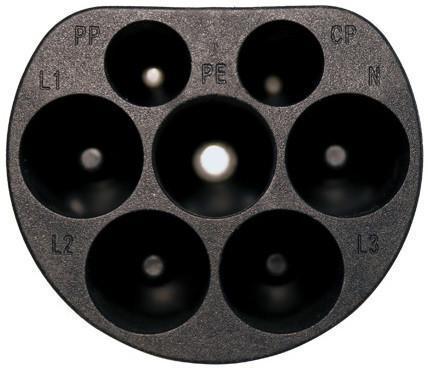 EBG laddkabel— Typ 2 till typ 2 spiral — 32A/3-fas — 22kW